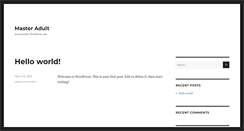 Desktop Screenshot of masteradult.com