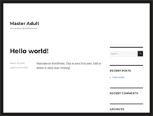 Tablet Screenshot of masteradult.com